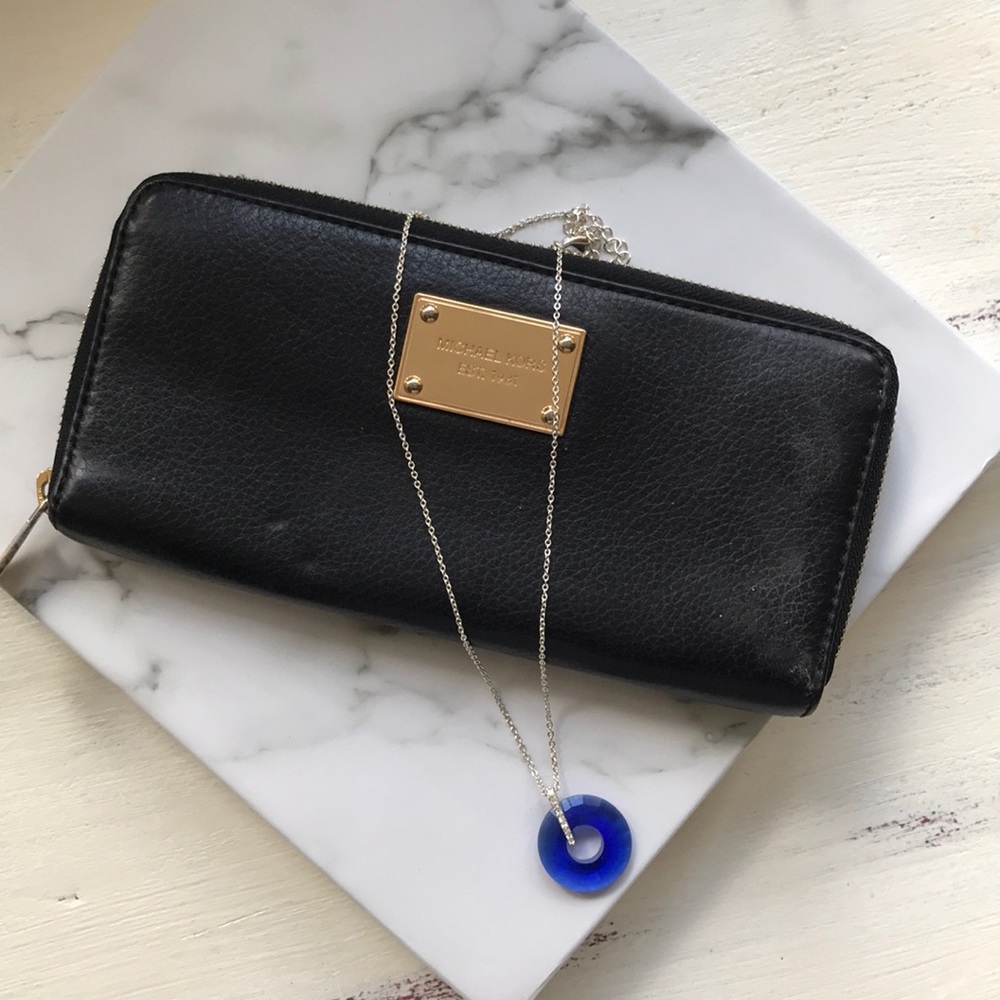 MK Black Leather wallet